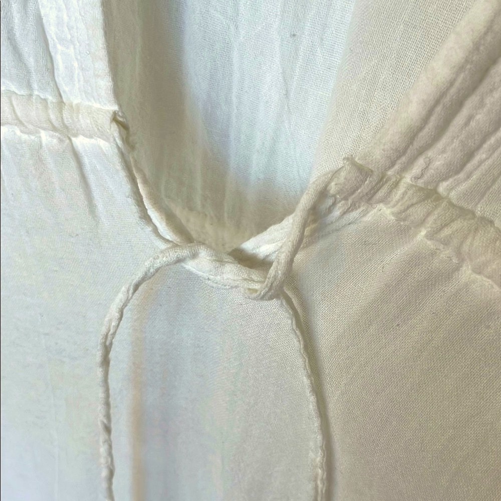 Ralph Lauren White Cotton Tunic Swim-coverlet OneSize - Picture 9 of 11